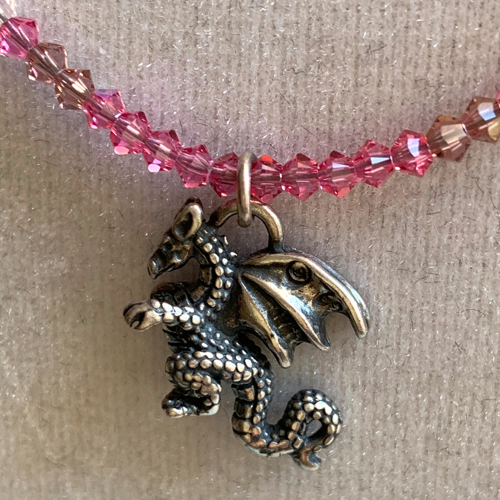 Rose Swarovski Crystal & Silver Dragon Suite
